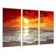 MULTI Wood Printings, Picture Wall Hanging, Landscape Sunset Playa