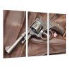 Cuadro Moderno Fotografico base madera, armas, Balas, Guerra
