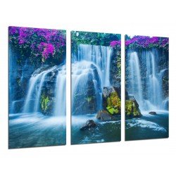 MULTI Wood Printings, Picture Wall Hanging, Landscapes Waterfall River Atardecer