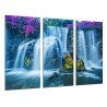 MULTI Wood Printings, Picture Wall Hanging, Landscapes Waterfall River Atardecer