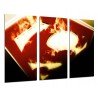 Cuadro Moderno Fotografico base madera, Superheroe, Superman