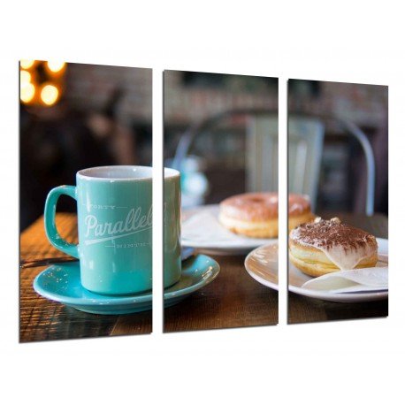 MULTI Wood Printings, Picture Wall Hanging, Coffee, Breakfast, Cafeteria