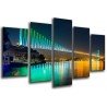 MULTI Wood Printings, Picture Wall Hanging, Bridge Night Estambul