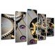Cuadro Moderno Fotografico base madera, Maquinaria Reloj