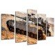 MULTI Wood Printings, Picture Wall Hanging, Tank, Weapons, Guerra