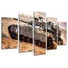 Cuadro Moderno Fotografico base madera, Tanque, Armas, Guerra