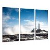 Cuadro Moderno Fotografico base madera, Paisaje de Faro en el Mar