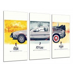 MULTI Wood Printings, Picture Wall Hanging, Return to the future, Cinema