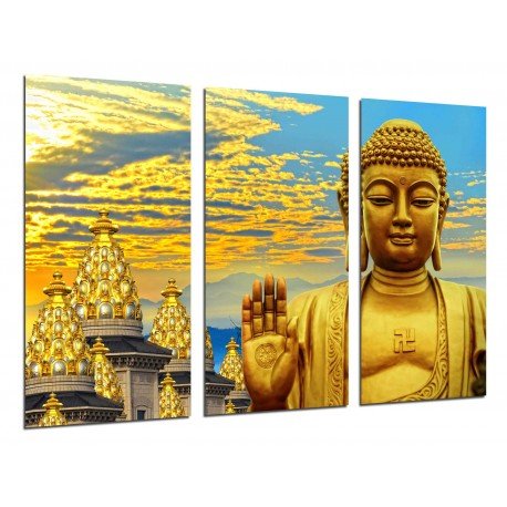 MULTI Wood Printings, Picture Wall Hanging, Buda Buddha, relaxation, Relax, Zen