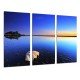 Cuadro Moderno Fotografico base madera, Paisaje Mar Atardecer
