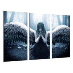 MULTI Wood Printings, Picture Wall Hanging, Angel Mythological