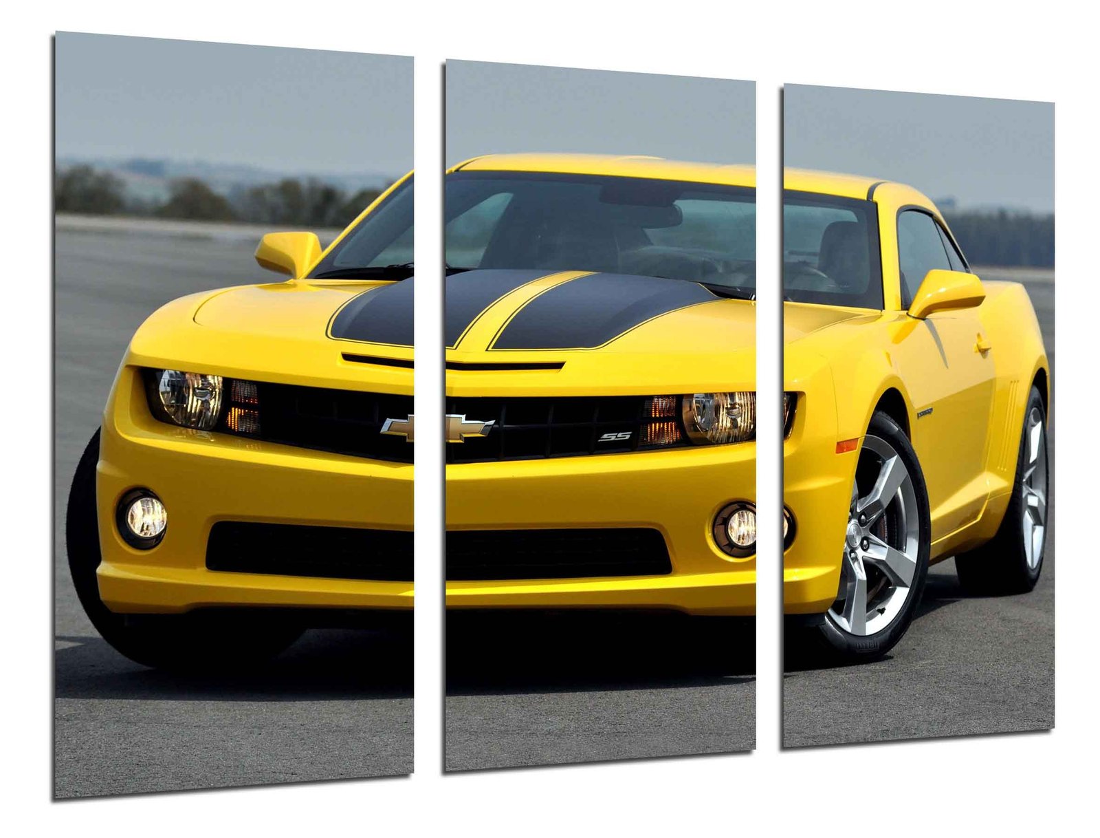 MULTI Wood Printings, Picture Wall Hanging, Car Sport, Chevrolet Camaro