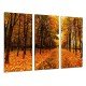 MULTI Wood Printings, Picture Wall Hanging, Forest Mountain Atardecer