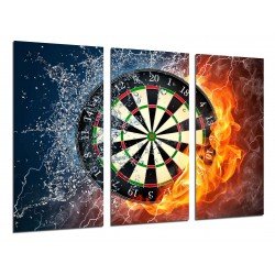 MULTI Wood Printings, Picture Wall Hanging, dartboard, Salon of Games