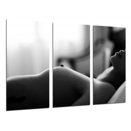 Cuadro Moderno Fotografico base madera, Mujer chica Sexy, Sensual, Desnudo