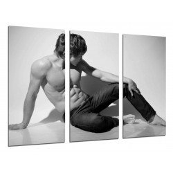 MULTI Wood Printings, Picture Wall Hanging, Man Sexy, Sensual, Naked