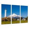 MULTI Wood Printings, Picture Wall Hanging, Landscape of Lighthouse in the Mountain Taranaki
