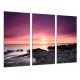 MULTI Wood Printings, Picture Wall Hanging, Landscape Sunset Beach in the Mar
