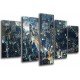 MULTI Wood Printings, Picture Wall Hanging, City of Night, Rascacielos