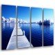 MULTI Wood Printings, Picture Wall Hanging, Gangway in the Lake Helado