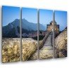 Cuadro Moderno Fotografico base madera, Paisaje Muralla China Atardecer