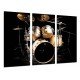 MULTI Wood Printings, Picture Wall Hanging, Music, Instrument Drums, Rock