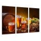 MULTI Wood Printings, Picture Wall Hanging, Brewery, Beer Blonde and Toast