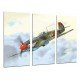 MULTI Wood Printings, Picture Wall Hanging, Aviation, Airplane olds, Airplanes of Guerra