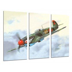 MULTI Wood Printings, Picture Wall Hanging, Aviation, Airplane olds, Airplanes of Guerra