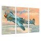 MULTI Wood Printings, Picture Wall Hanging, Aviation, Airplane olds, Airplanes of Guerra