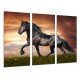 MULTI Wood Printings, Picture Wall Hanging, Horse  Black, Landscape Nature, Amimals