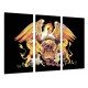 Cuadro Moderno Fotografico base madera, Queen, Freddie Mercury, Brian May, Musica Rock