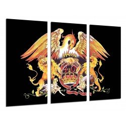 MULTI Wood Printings, Picture Wall Hanging, Queen, Freddie Mercury, Brian May, Music Rock