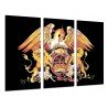 Cuadro Moderno Fotografico base madera, Queen, Freddie Mercury, Brian May, Musica Rock