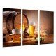 MULTI Wood Printings, Picture Wall Hanging, Brewery, Beer Blonde and Toast