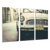 MULTI Wood Printings, Picture Wall Hanging, Car old Skoda, Car Cuba, Car Vintage