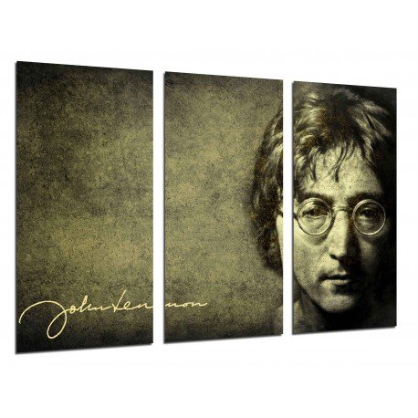 Cuadro Moderno Fotografico base madera, John Lennon, Los Beatles, Leyenda Musica