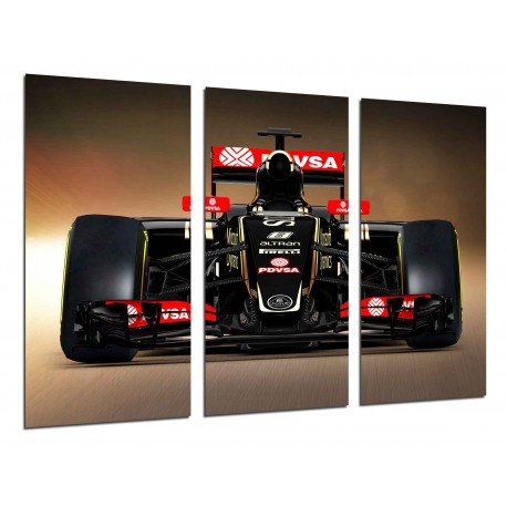 MULTI Wood Printings, Picture Wall Hanging, Car Formula 1, Lotus Renault F1, Grosjean