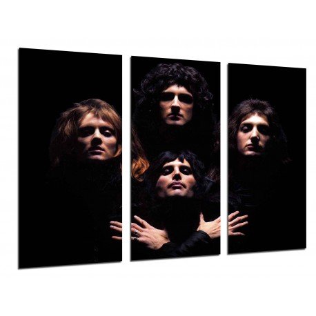 MULTI Wood Printings, Picture Wall Hanging, Queen, Freddie Mercuri, Brian May, Music Rock, Bohemian Rhapsody