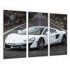 MULTI Wood Printings, Picture Wall Hanging, Car Sport, Mclaren 570 GT, Blanco