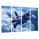 MULTI Wood Printings, Picture Wall Hanging, Plane of War, Caza Supersonic