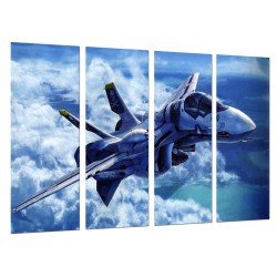 MULTI Wood Printings, Picture Wall Hanging, Plane of War, Caza Supersonic