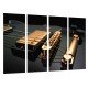 Cuadro Moderno Fotografico base madera, Musica, Intrumento Guitarra Gibson, Rock