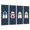 Cuadro Moderno Fotografico base madera, star Wars, Ejercito Darth vader