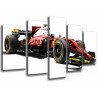 MULTI Wood Printings, Picture Wall Hanging, Car Ferrari Formula 1, Vettel and Raikkonen