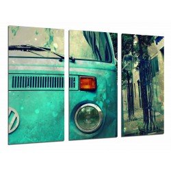 MULTI Wood Printings, Picture Wall Hanging, Van Volkswagen Vintage