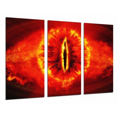 MULTI Wood Printings, Picture Wall Hanging, Lord of The Rings, Eye of Fire, Sauron