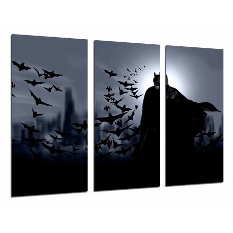 MULTI Wood Printings, Picture Wall Hanging, Batman, the Joker, Superheroe, Bats