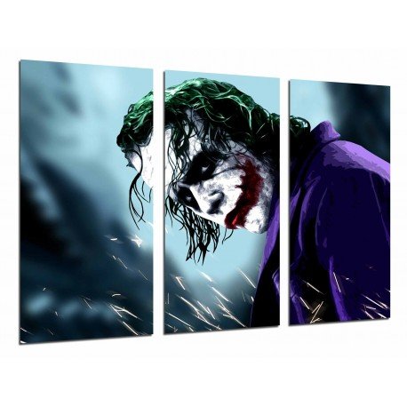 MULTI Wood Printings, Picture Wall Hanging, Batman, the Joker, Superheroe