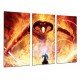 MULTI Wood Printings, Picture Wall Hanging, Lord of The Rings, Gandalf Figth vs. Demonio of Fire